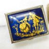 Cajitas pastilleros de Limoges azul y dorado
