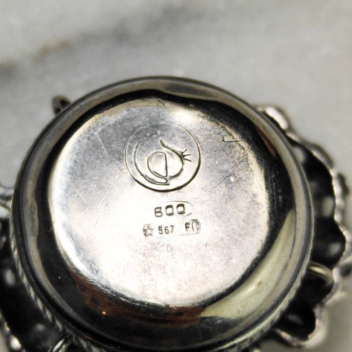 Salero pimentero de Plata 38g Firenze, Italia c.1970