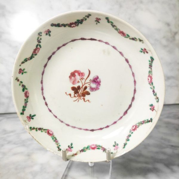 Plato Chino Para Té Jiaqing, Qing (1796-1820)