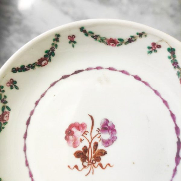 Plato Chino Para Té Jiaqing, Qing (1796-1820)