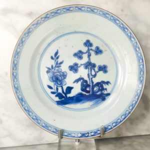 Plato Chino Pequeño Compania de Indias Qianlong Qing (1736-1795)