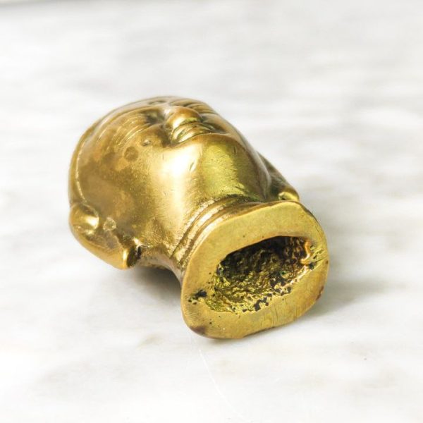 Cabeza Incensario de Buda Gautama de bronce de Nepal