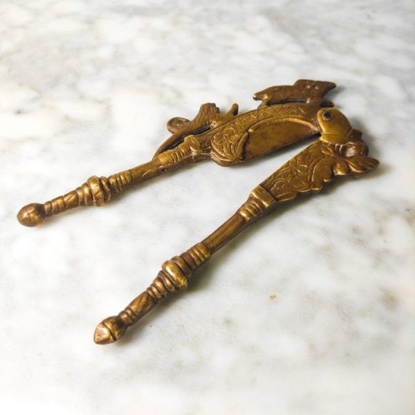 Pinza para Nuez de Areca o de Betel, bronce, Indonesia s.XIX