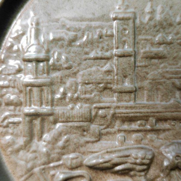 Plato de Cerámica Ucraniana de LKSF Lvov c.1960