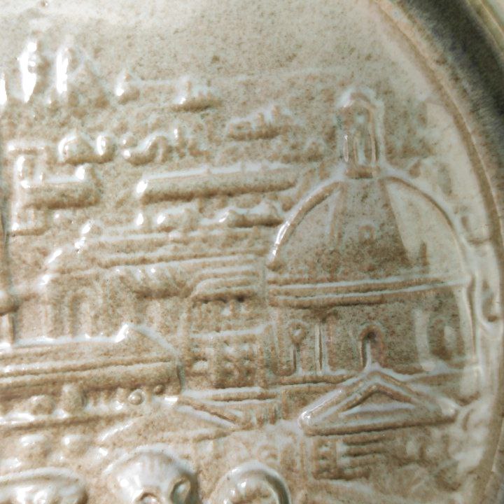 Plato de Cerámica Ucraniana de LKSF Lvov c.1960