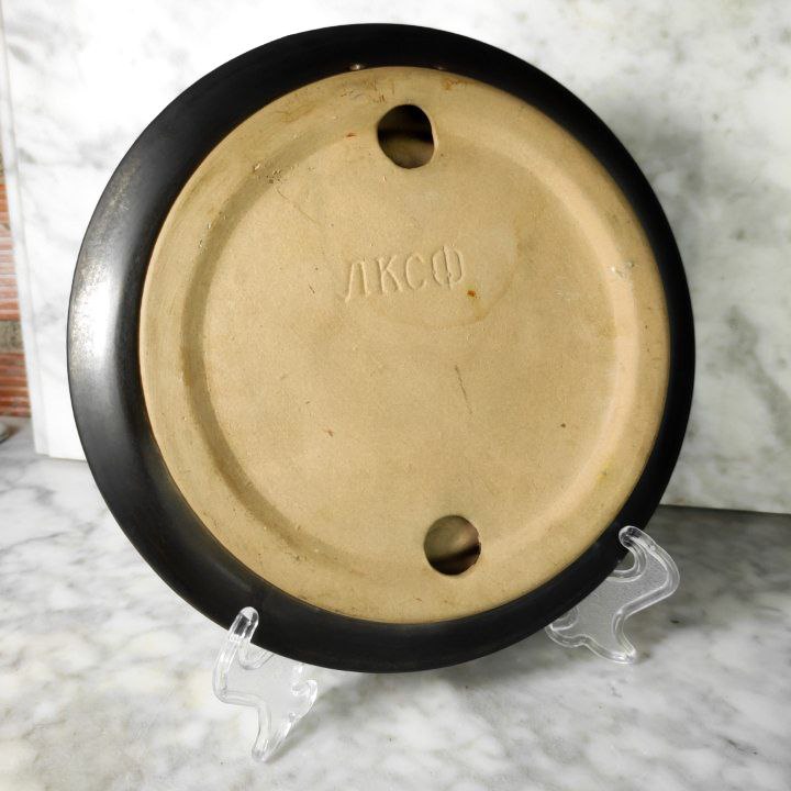 Plato de Cerámica Ucraniana de LKSF Lvov c.1960