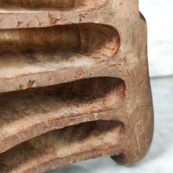 LOTE000148_04.jpg Máscara China de Bambú del Buda Sonriente Tallada Antigua de China finales s.XIX