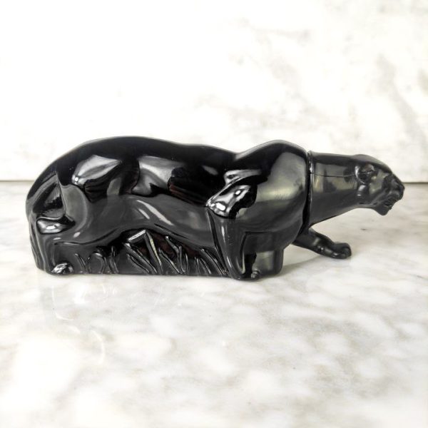 Pantera de Avon Negra de Vidrio