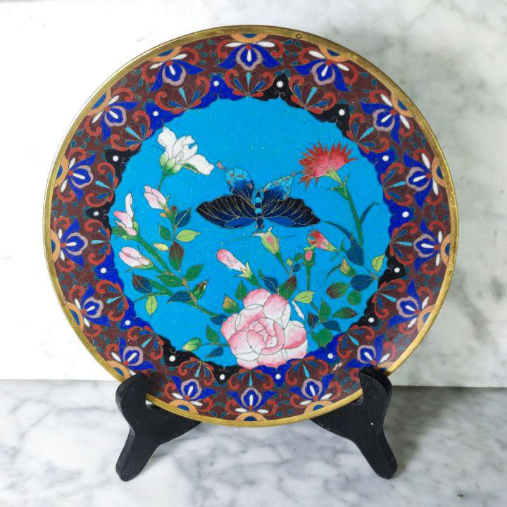 Plato Japonés de Cloisonné Periodo Meiji (1868-1911)