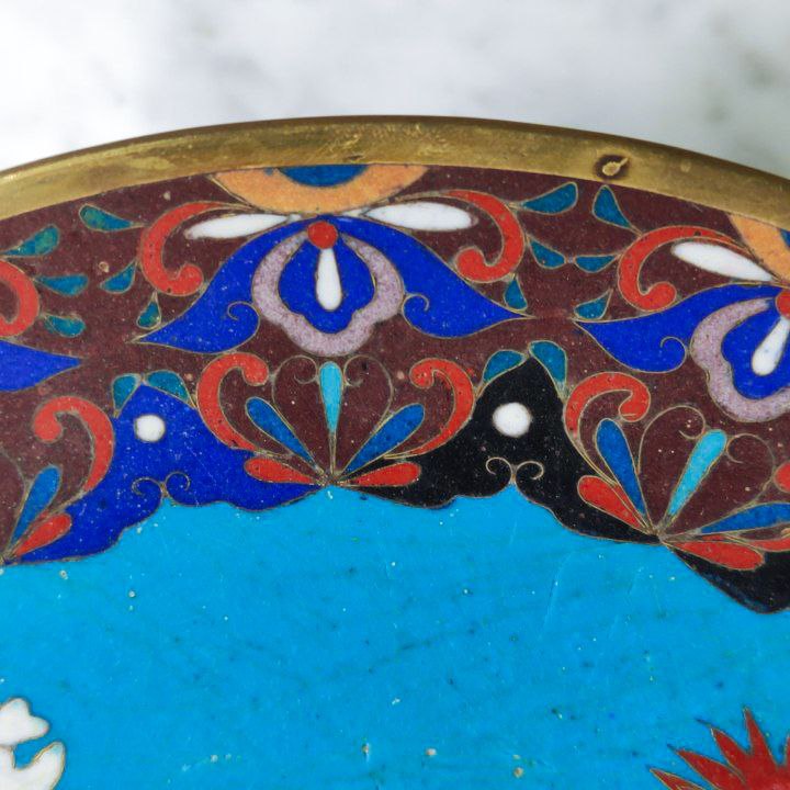 Plato Japonés de Cloisonné Periodo Meiji (1868-1911)