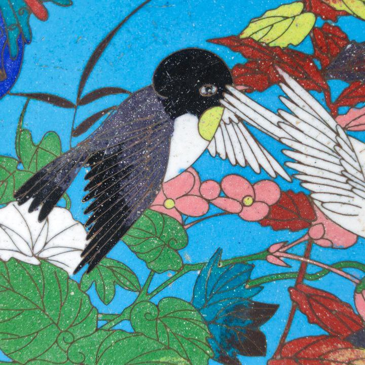 Plato Japonés de Cloisonné Periodo Meiji (1868-1911)