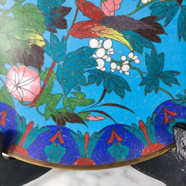Plato Japonés de Cloisonné Periodo Meiji (1868-1911)