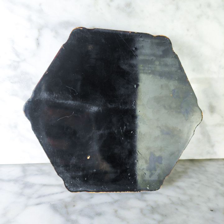 Caja lacada Japonesa del periodo Meiji (1868-1911) hexagonal grande