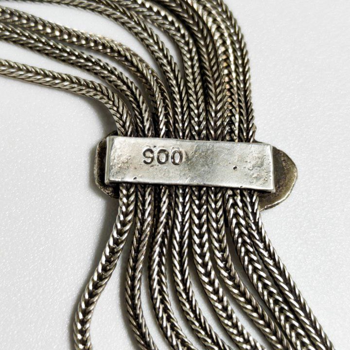LOTE000175_07-1.jpg Collar de Plata antiguo para mujer con técnica artesanal del Niellado