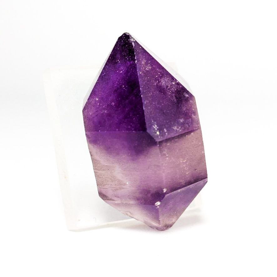 Punta de Cuarzo amatista biterminado de Madagascar