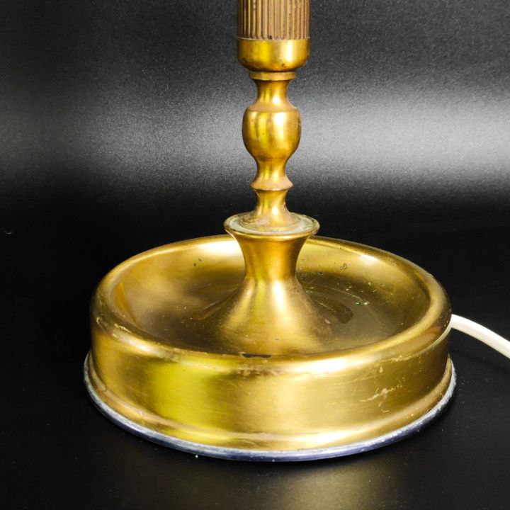 Lámpara de metal dorado vintage