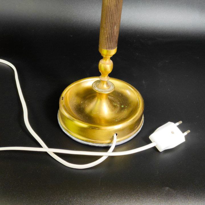 Lámpara de metal dorado vintage