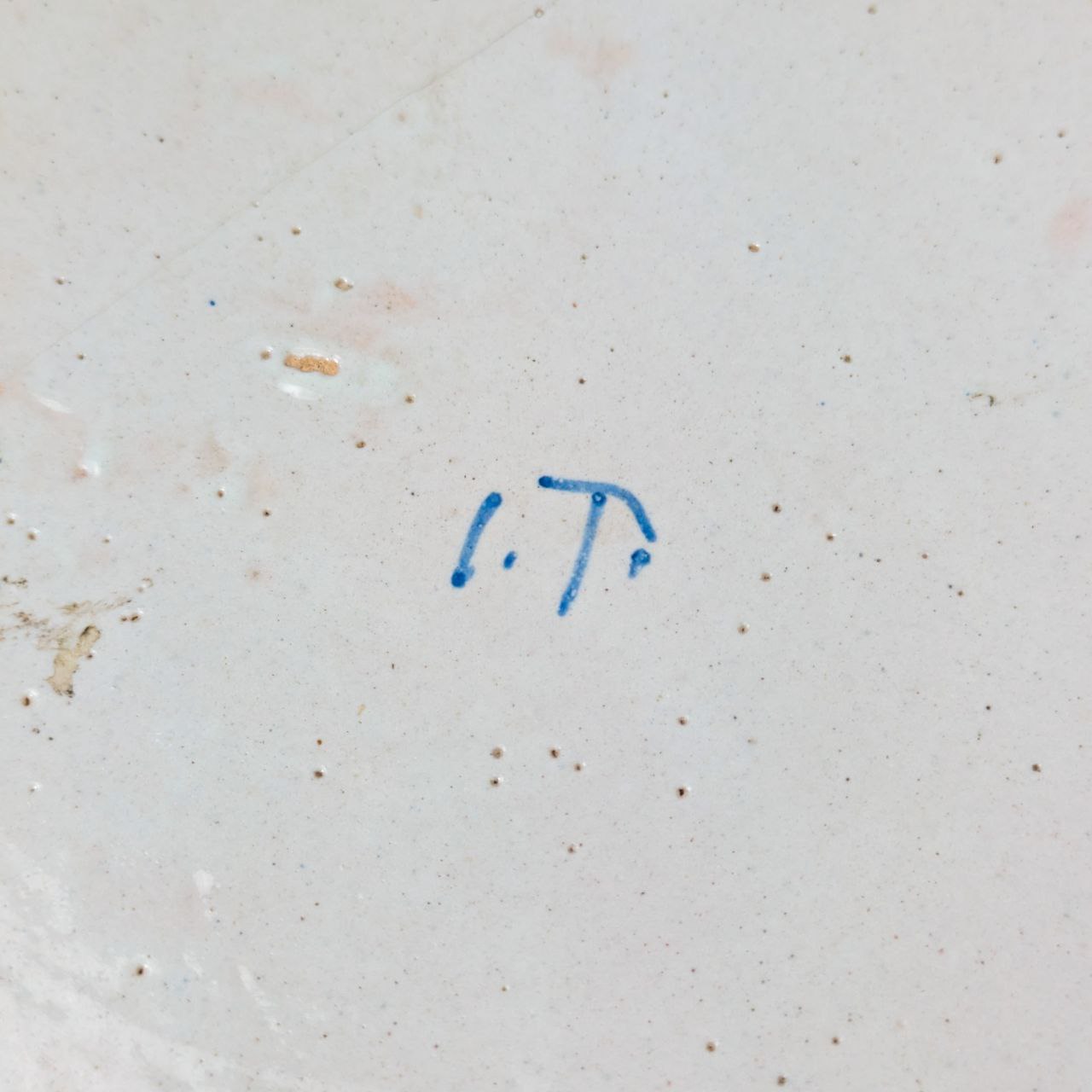 Plato italiano de Derutta estilo Grotesche Neorenacimiento Finales s.XIX