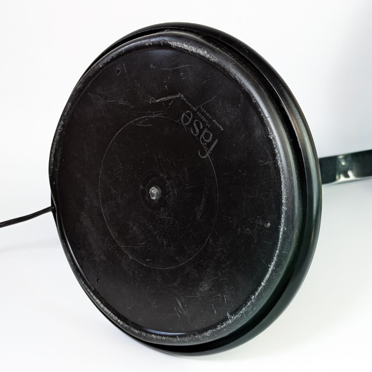 Lámpara Fase 520C negra diseño años 1970