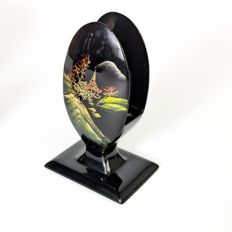 Set de tabaco para fumador, laca de Fujian, China, c.1950