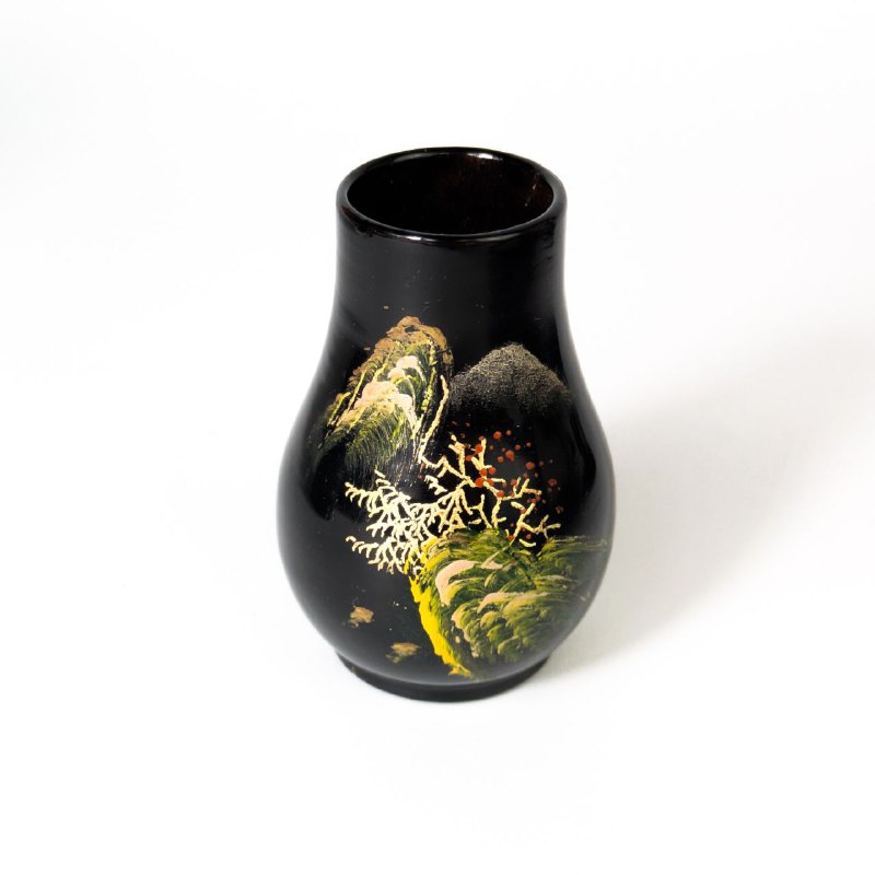 Set de tabaco para fumador, laca de Fujian, China, c.1950