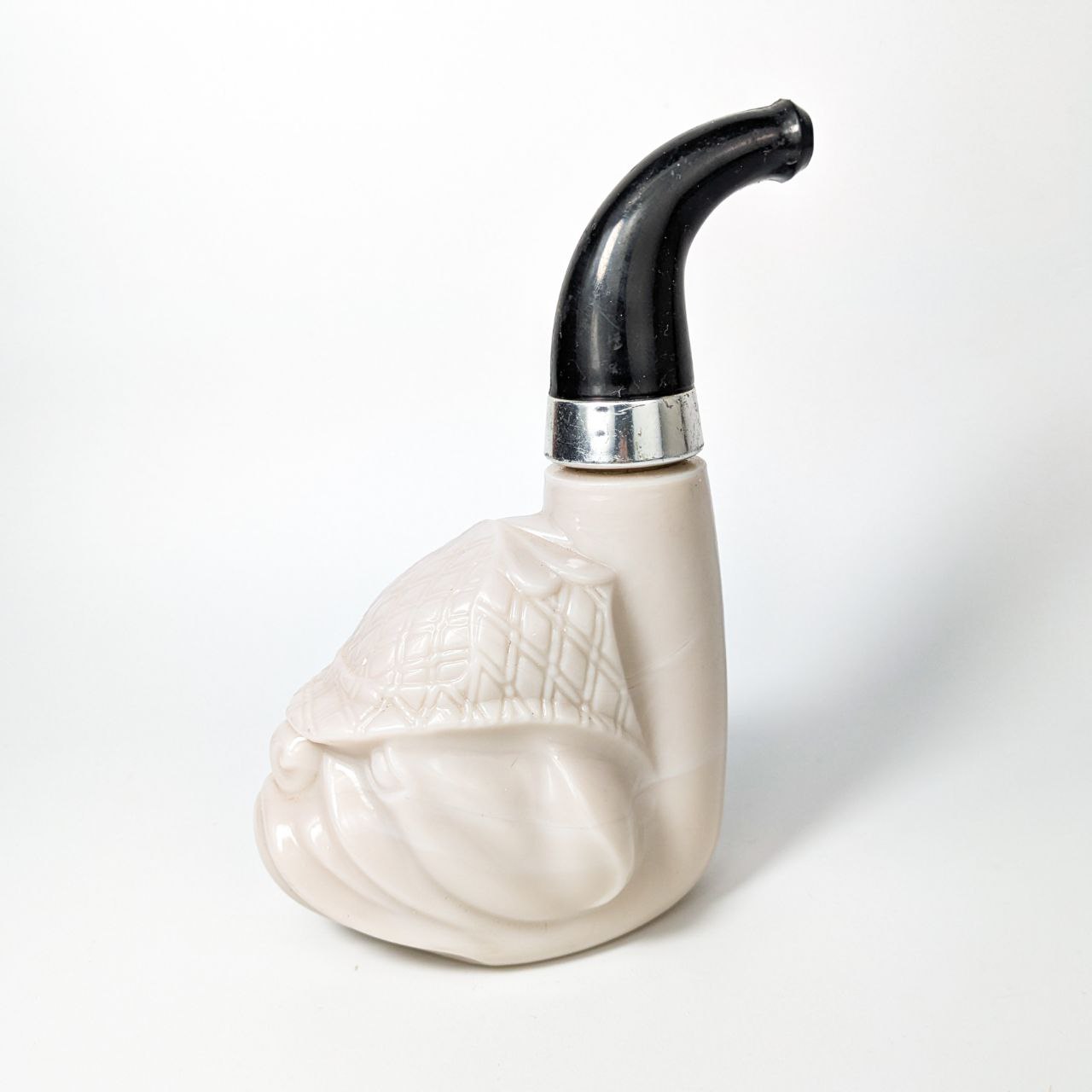 Frasco de Loción de Avon en forma de Pipa y Bulldog c.1970