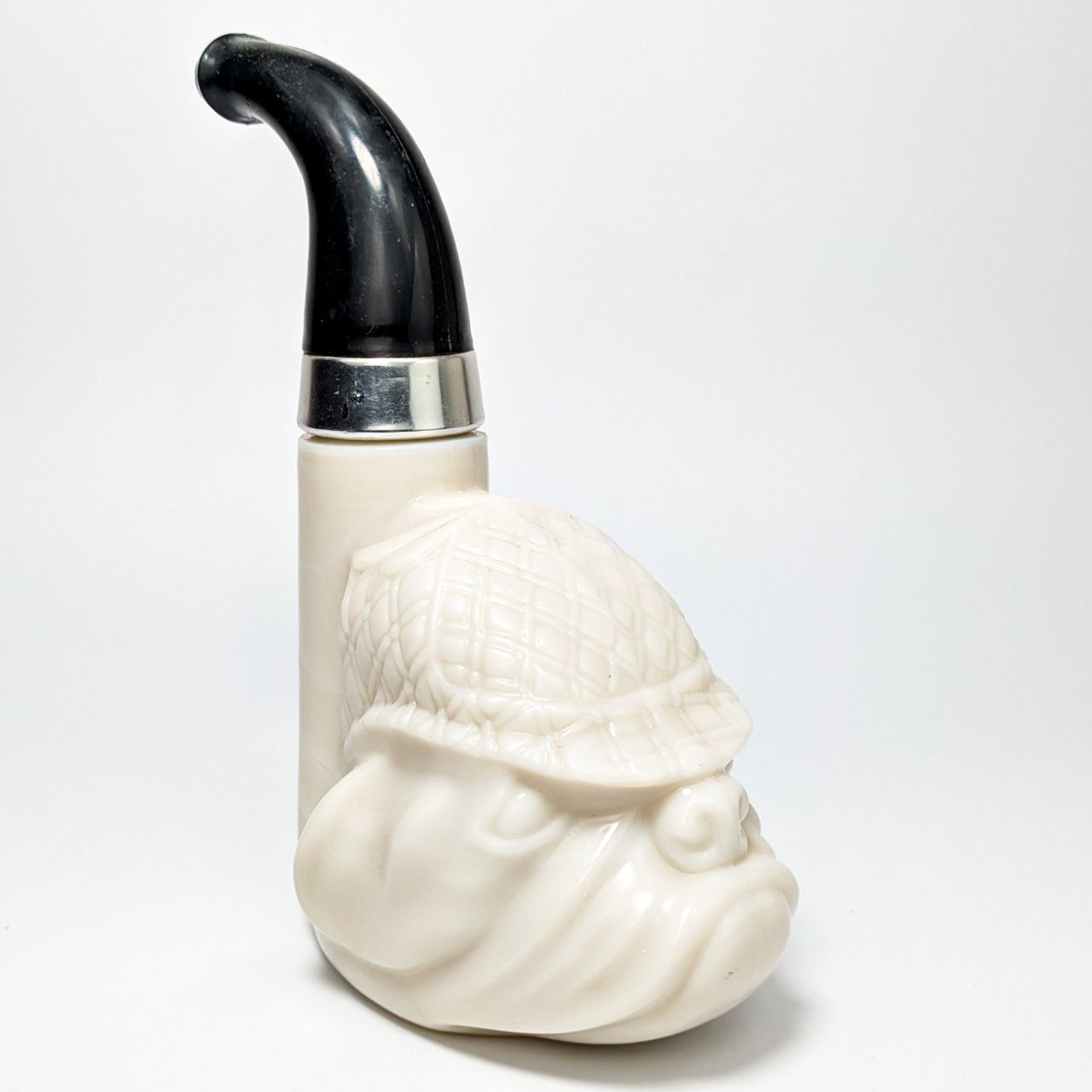 Frasco de Loción de Avon en forma de Pipa y Bulldog c.1970
