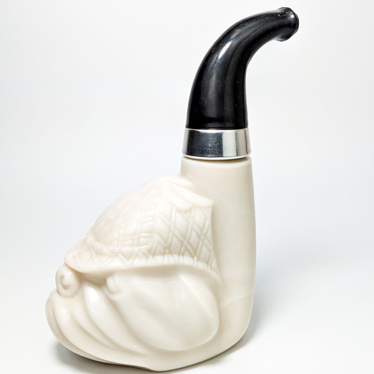 Frasco de Loción de Avon en forma de Pipa y Bulldog c.1970