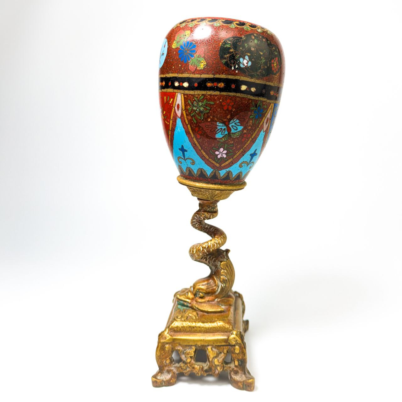 Cloisonne Japonés del periodo Meiji sobre bronce francés c.1880