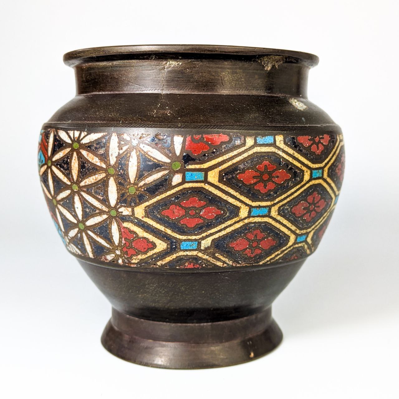 Jarrón de Cloisonne Japonés periodo Meiji (1868-1911)