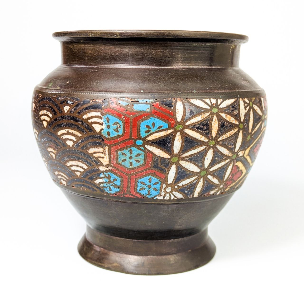 Jarrón de Cloisonne Japonés periodo Meiji (1868-1911)