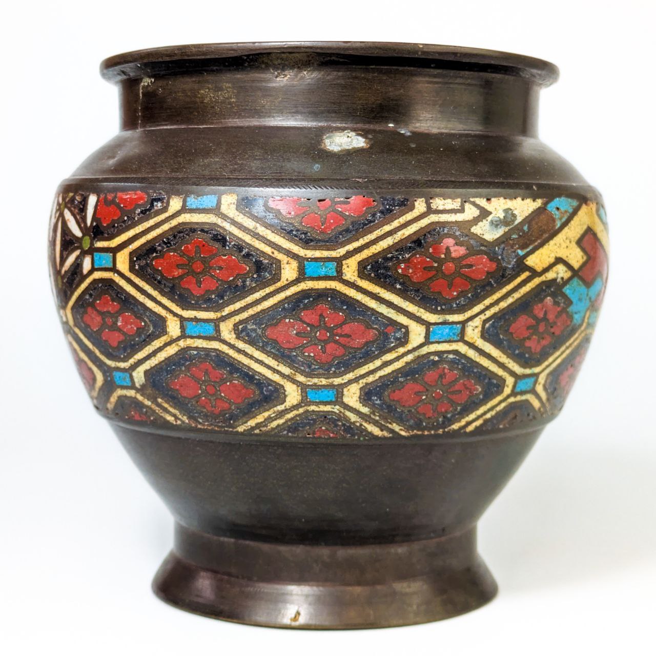 Jarrón de Cloisonne Japonés periodo Meiji (1868-1911)