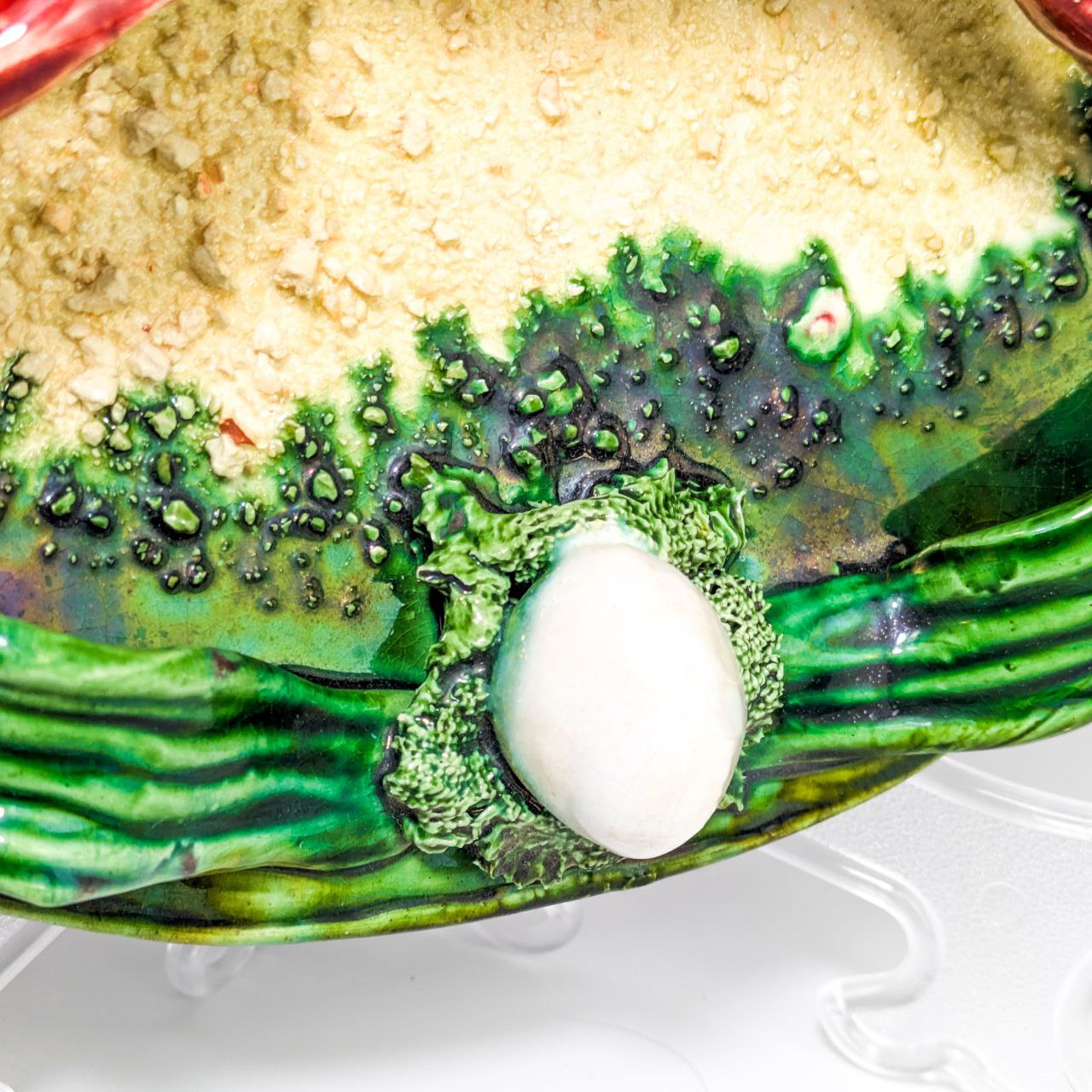 Plato de Mayólica Portuguesa con cangrejo c.1980