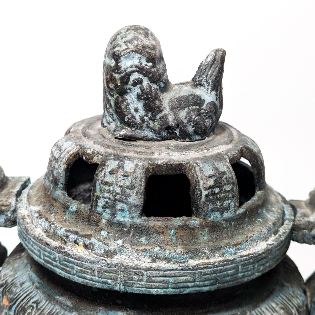 Tripode Incensario de Bronce Chino segunda mitad s.XX