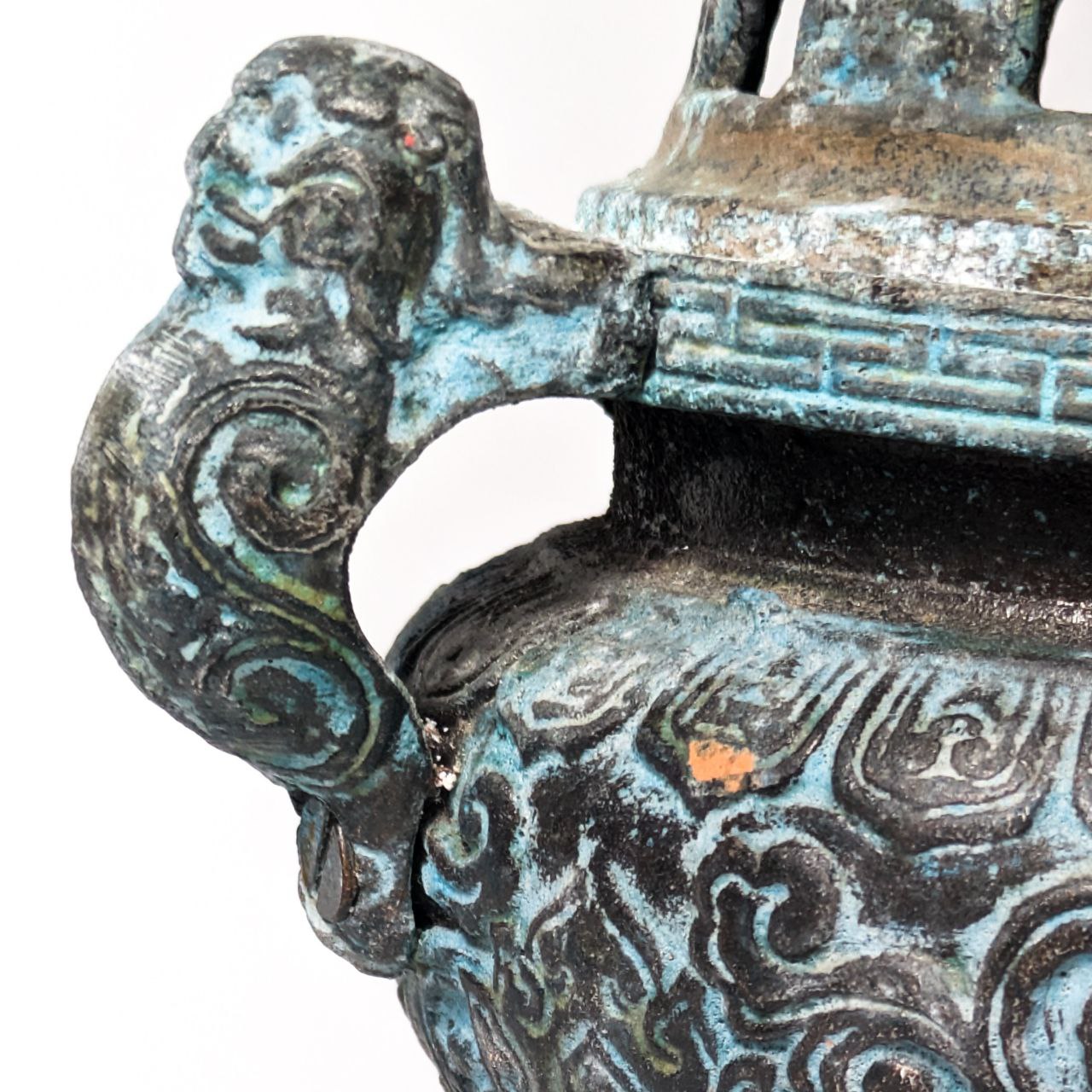 Tripode Incensario de Bronce Chino segunda mitad s.XX