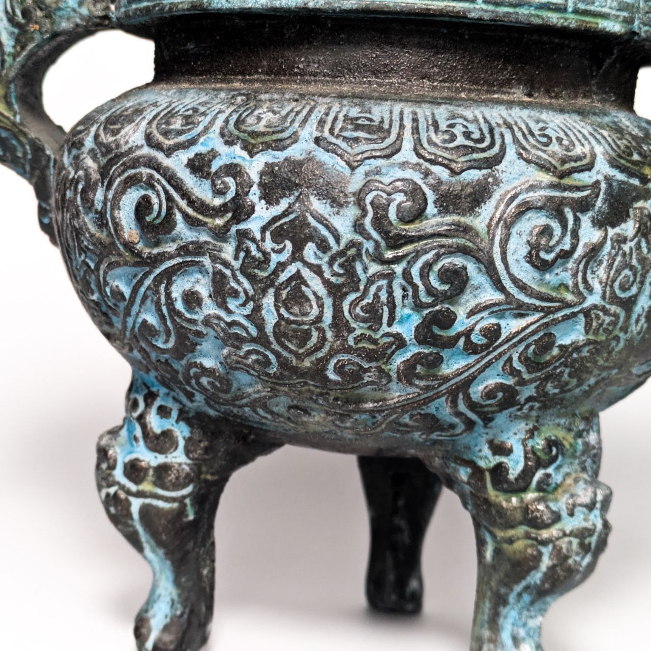 Tripode Incensario de Bronce Chino segunda mitad s.XX