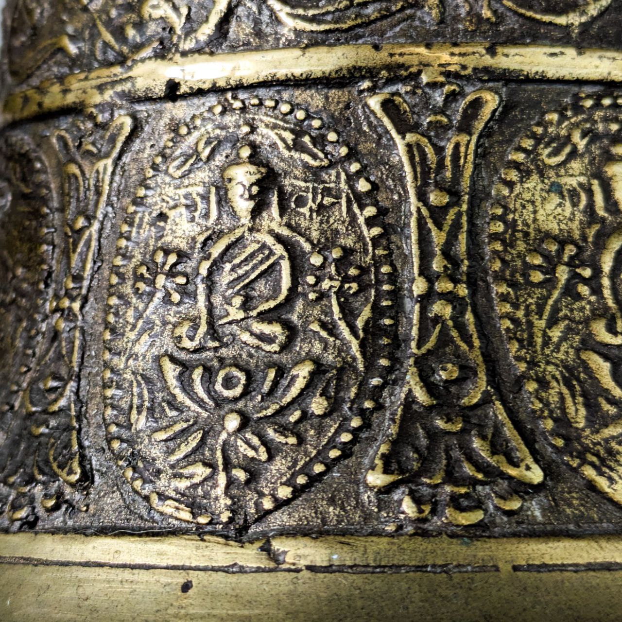 Jarrón Amkhora de bronce, Nepal, c.1900