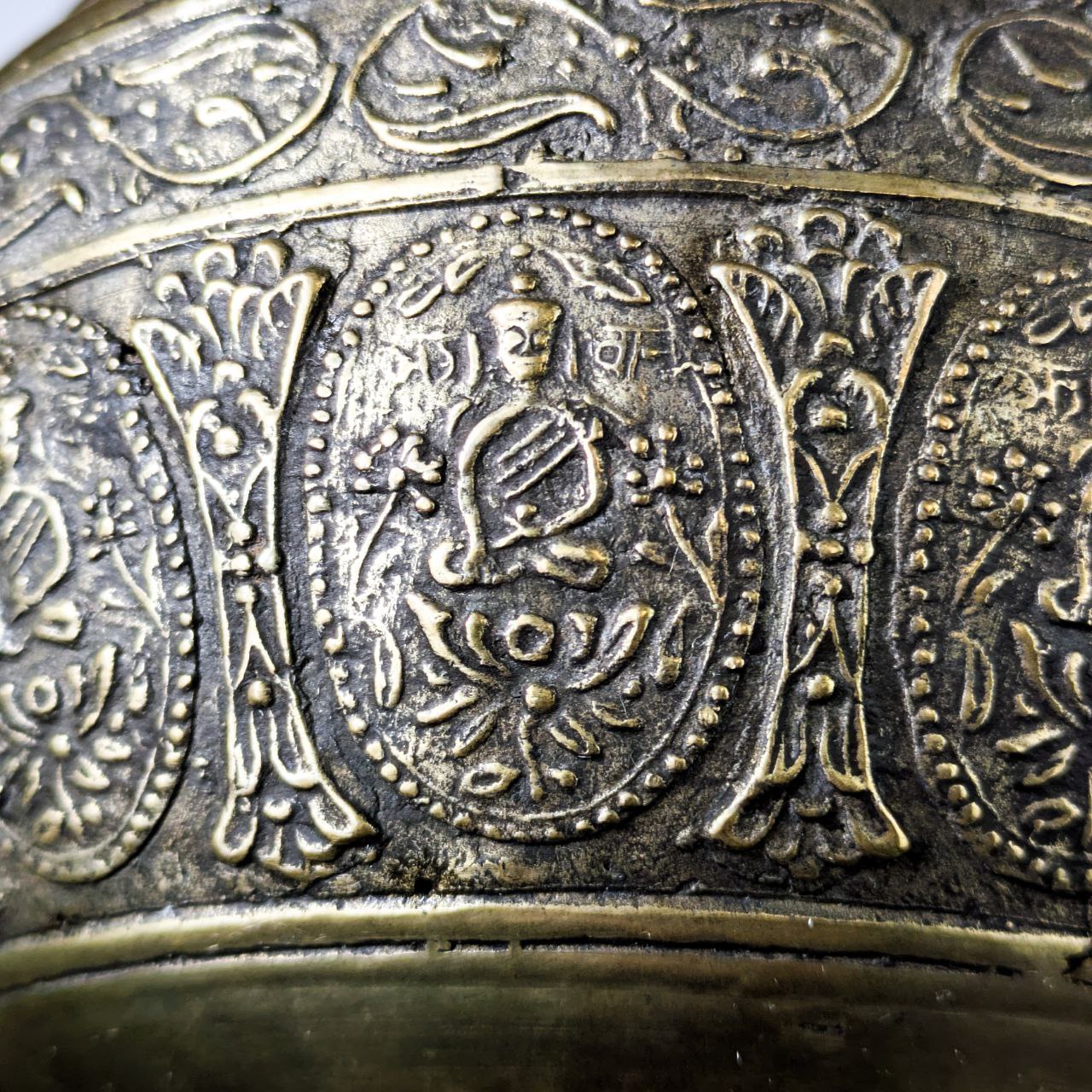 Jarrón Amkhora de bronce, Nepal, c.1900