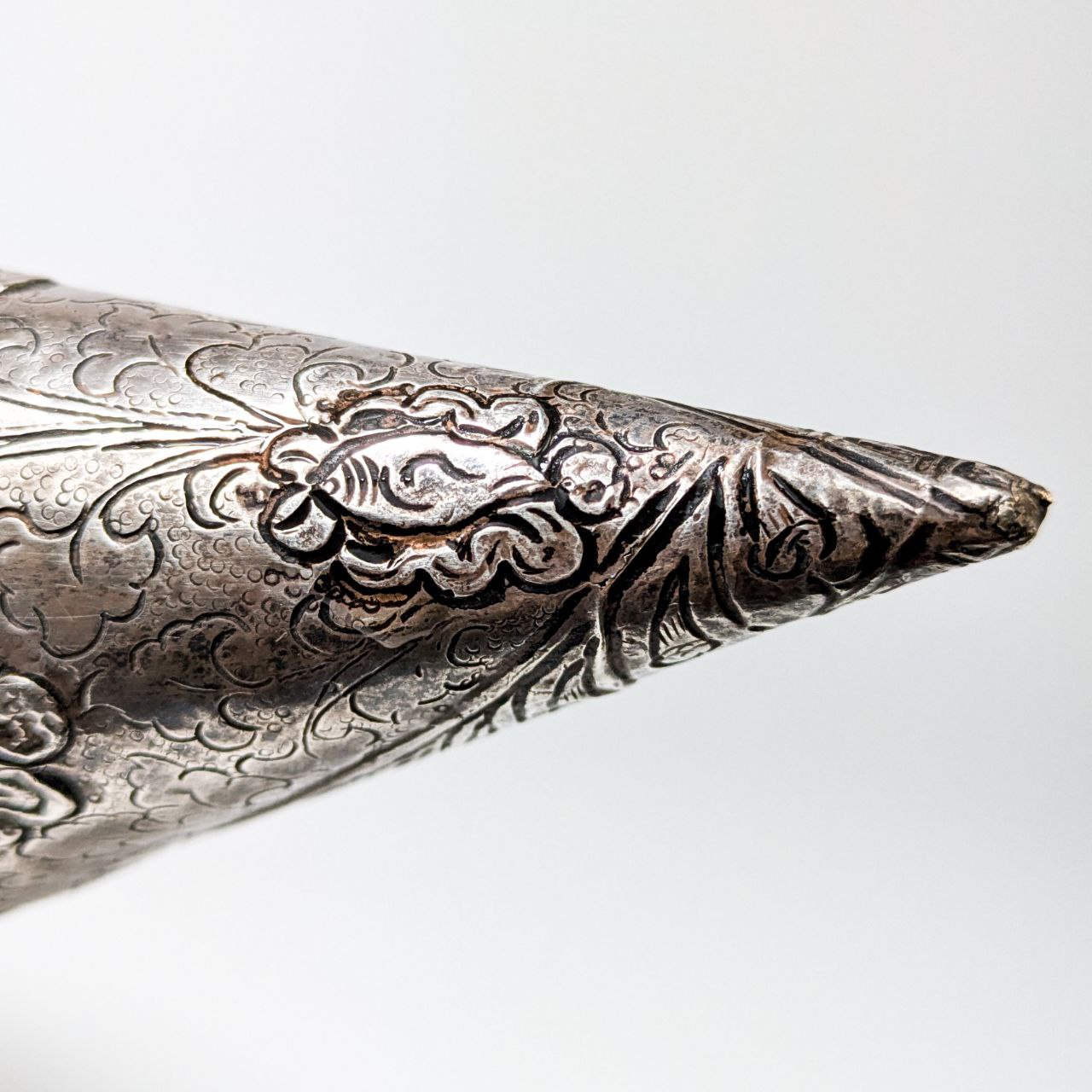 Concha Ceremonial tibetana Shanka con Plata  c.1880