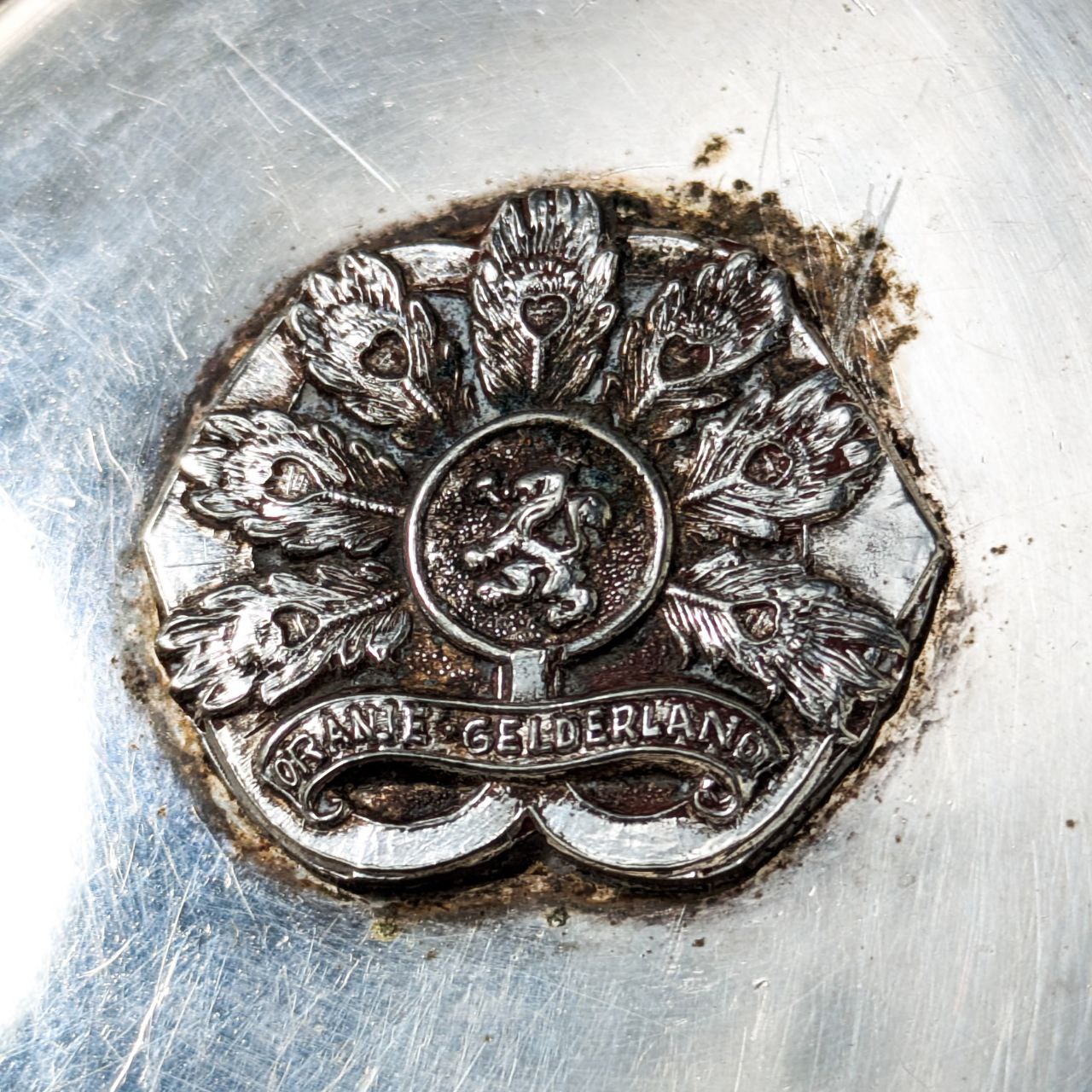 Cenicero Militar Bañado en Plata, Paises Bajos