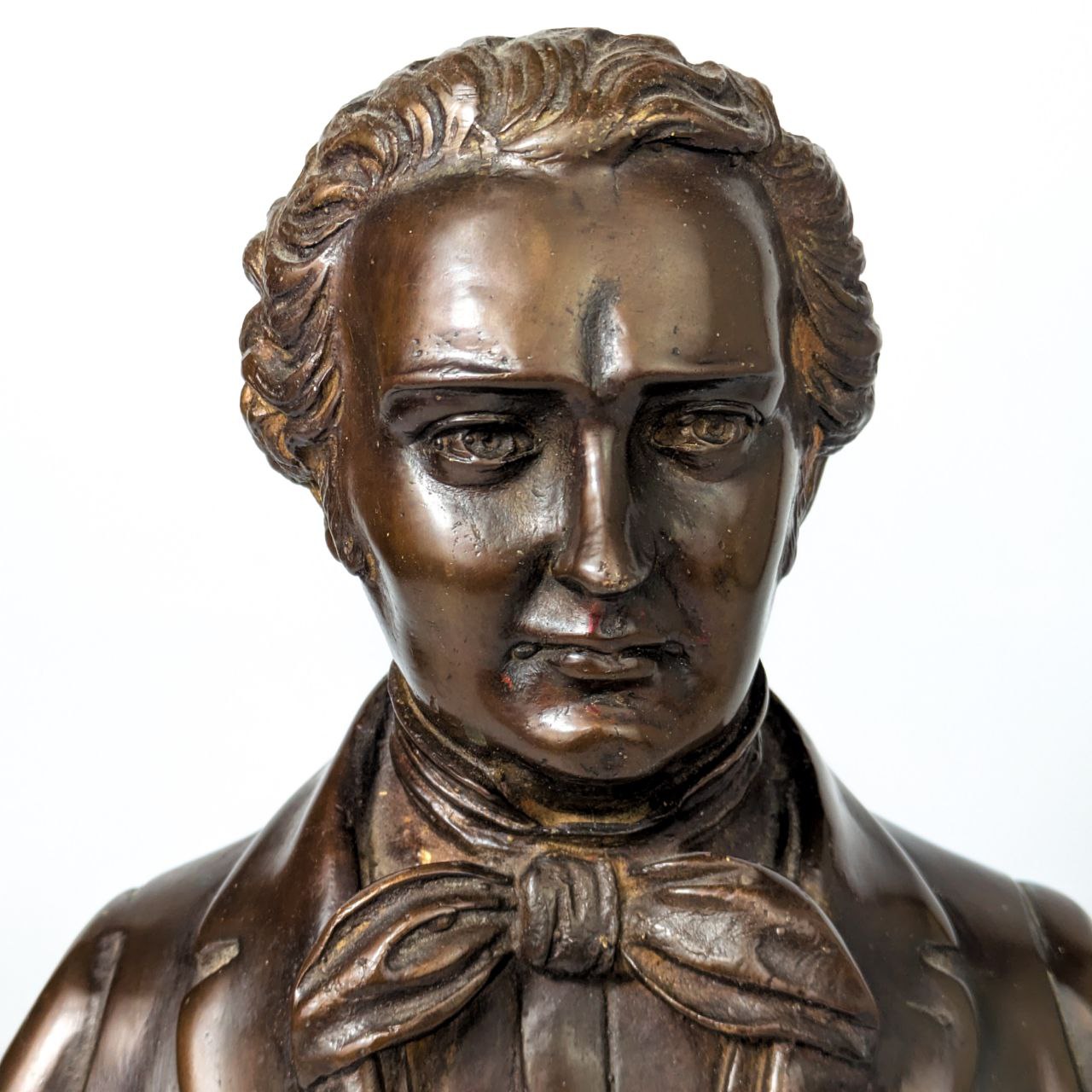 Busto de Bronce antiguo Compositor Schubert c.1900