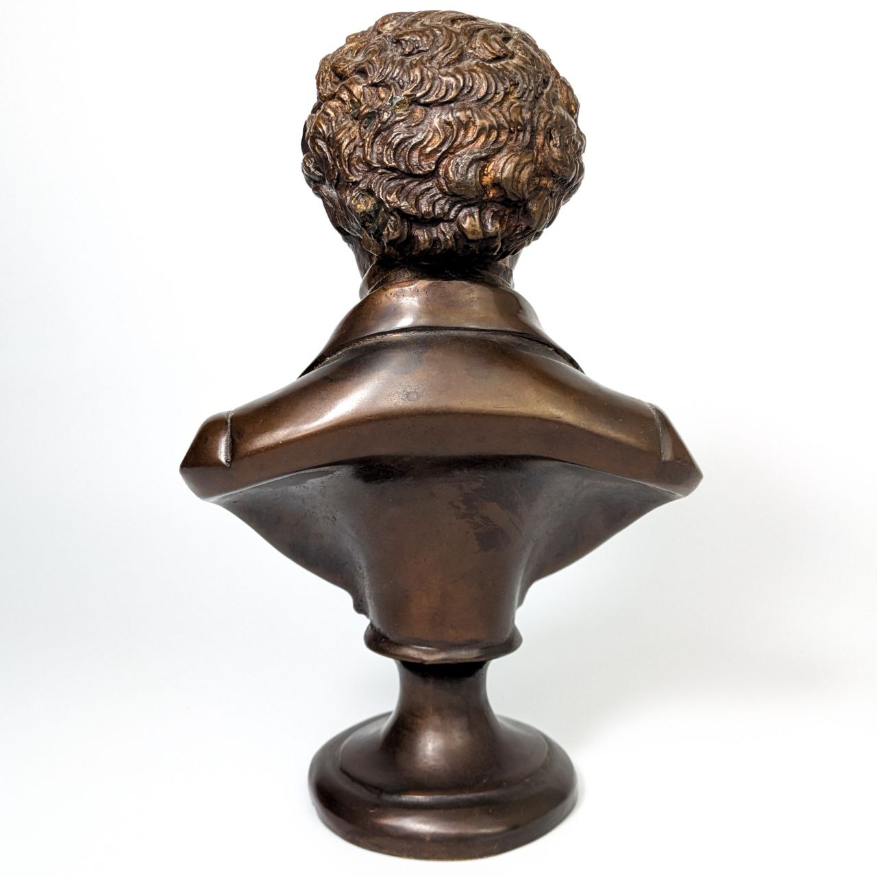 Busto de Bronce antiguo Compositor Schubert c.1900