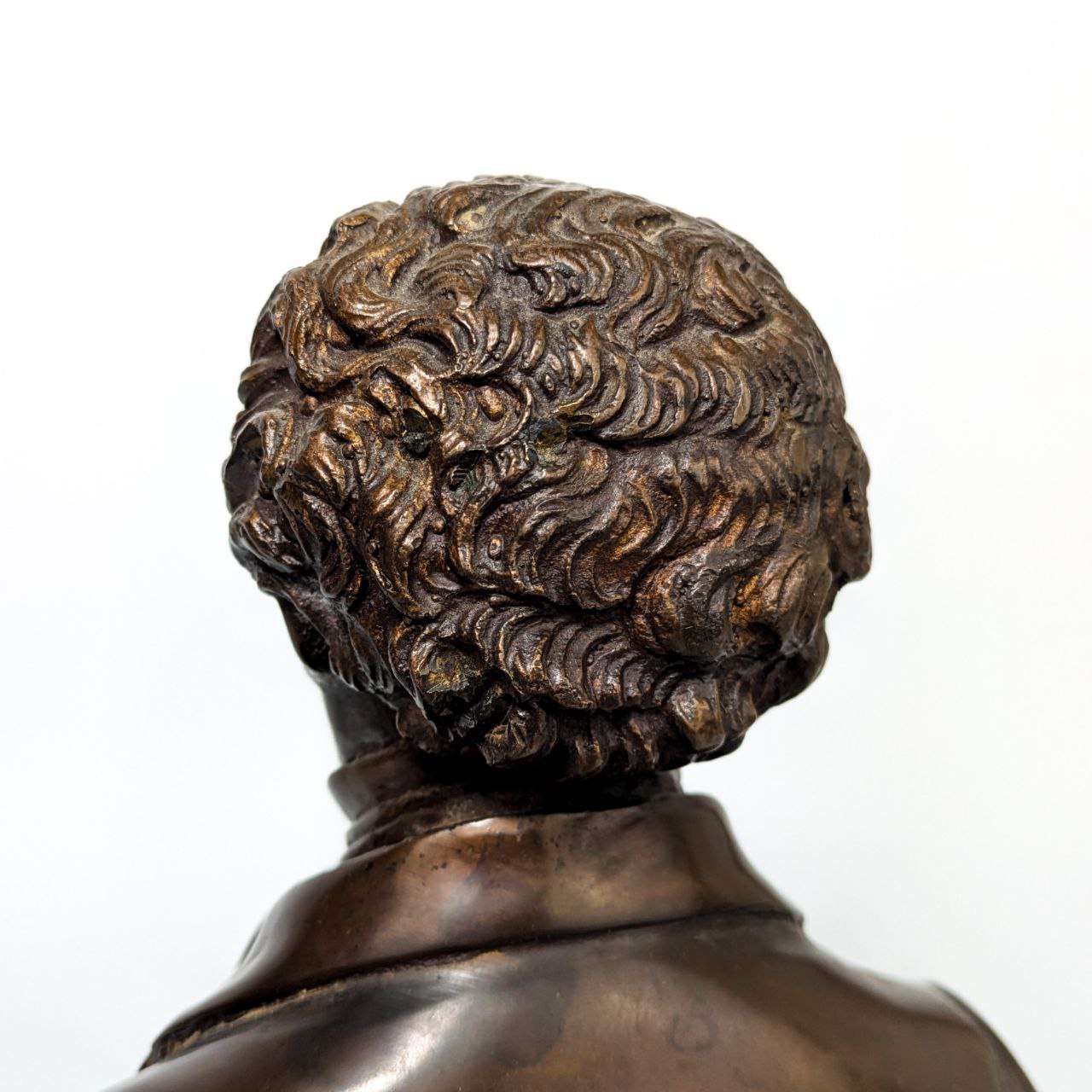 Busto de Bronce antiguo Compositor Schubert c.1900