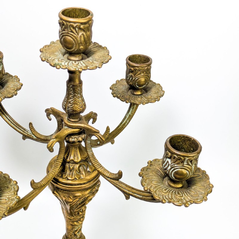 Candelabro de 5 velas bronce estilo Rococó c.1900