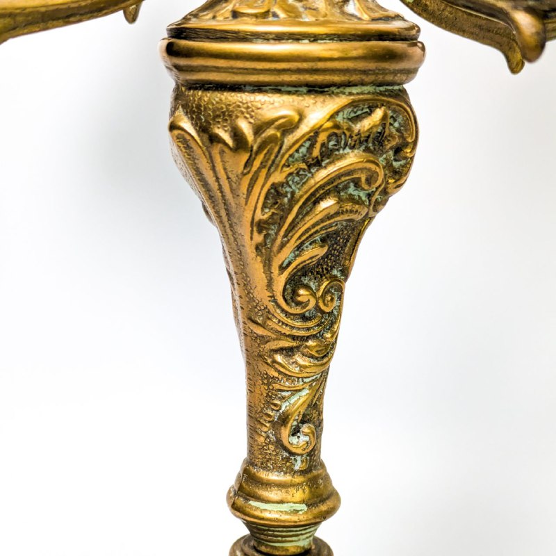 Candelabro de 5 velas bronce estilo Rococó c.1900