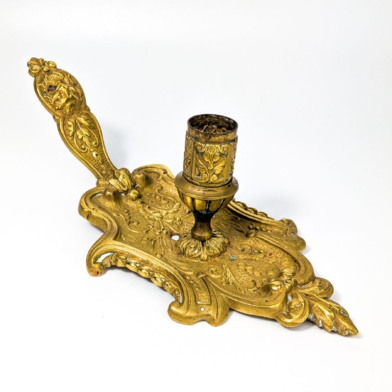 Palmatoria de bronce estilo Neorrococó Francesa c.1900