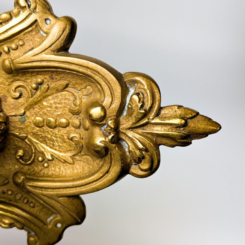 Palmatoria de bronce estilo Neorrococó Francesa c.1900