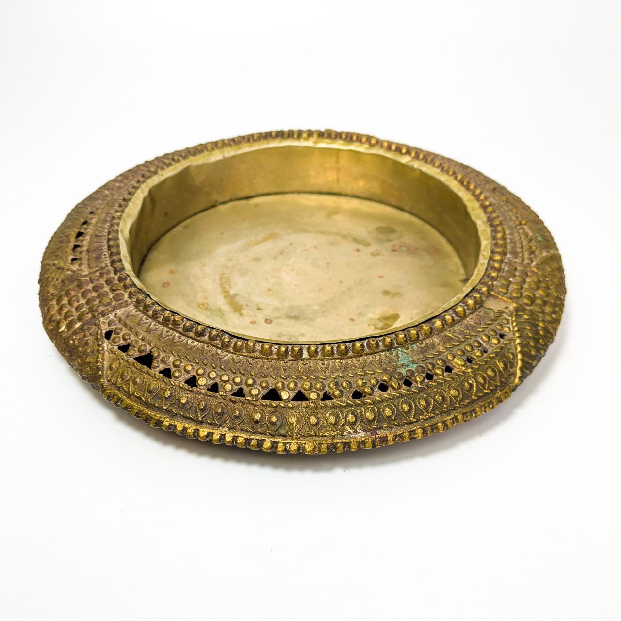 Bandeja de tobillera tribal Arte dhokra, India c.1900