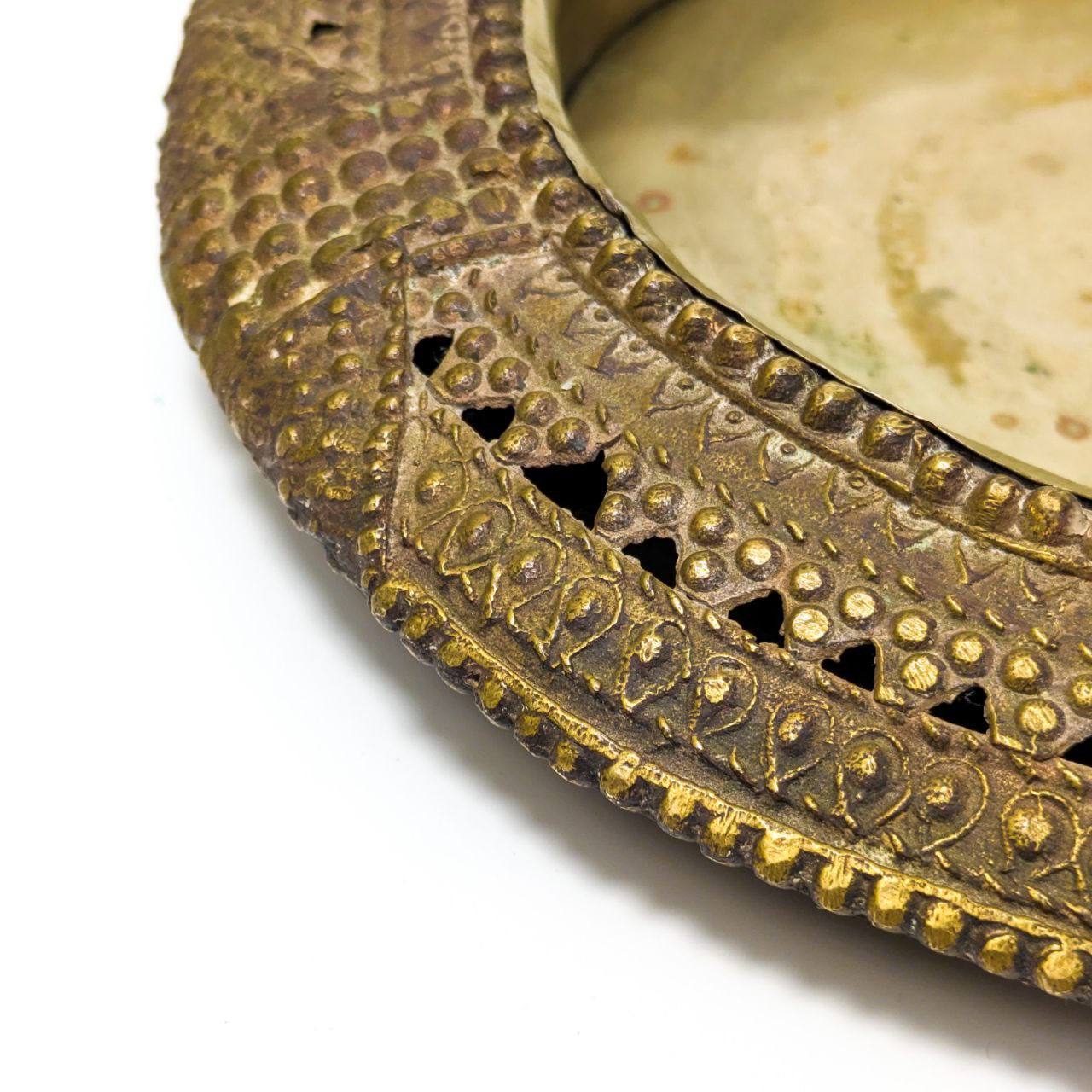 Bandeja de tobillera tribal Arte dhokra, India c.1900