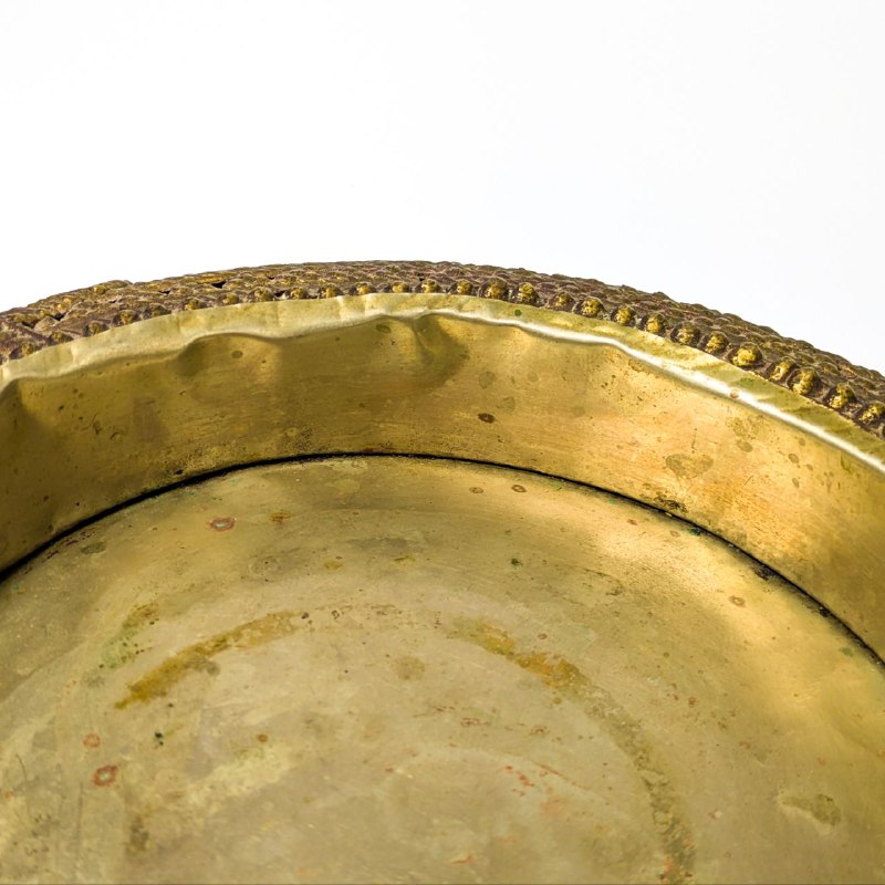 Bandeja de tobillera tribal Arte dhokra, India c.1900